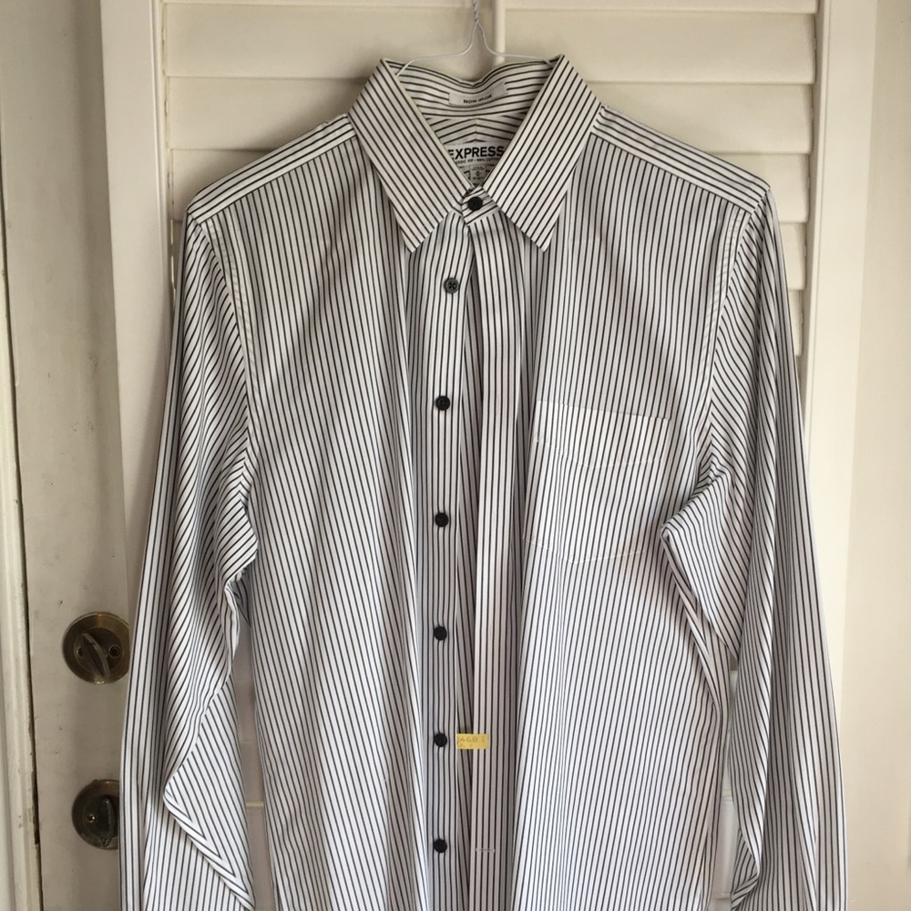 Express stripes button down shirt
